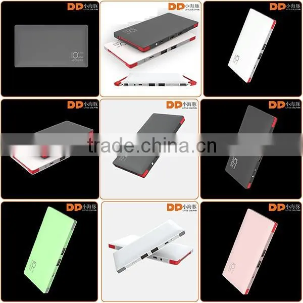 Mobile power bank 10000 mah 2 in 1 micro and 8 pin charge connector mobile power bank