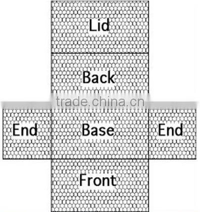 PVC coated Galvanized hexagonal woven wire mesh gabion box price (china manufacturer)