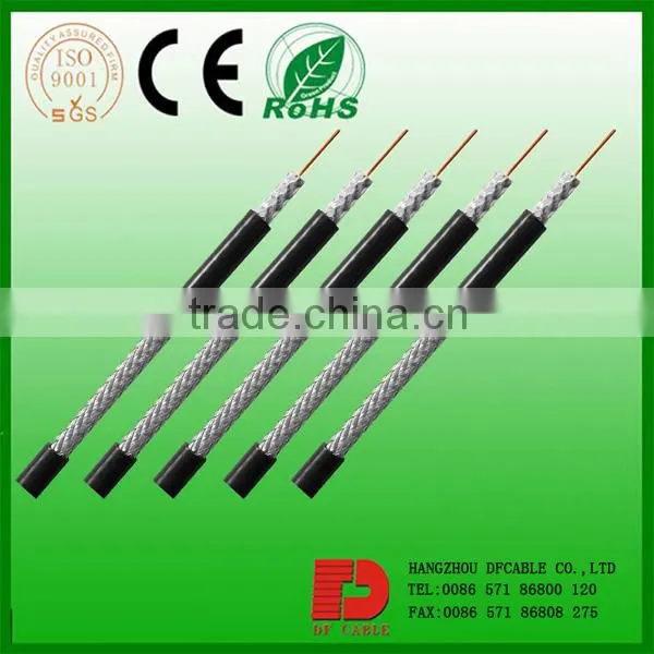 Bare Copper Dual PE Foam Coaxial Cable Manufaturer RG6 UL