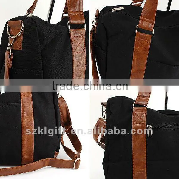 High Quality PU Leather Tote Bag,Unique Canvas Travel Duffle Bags with High Standard