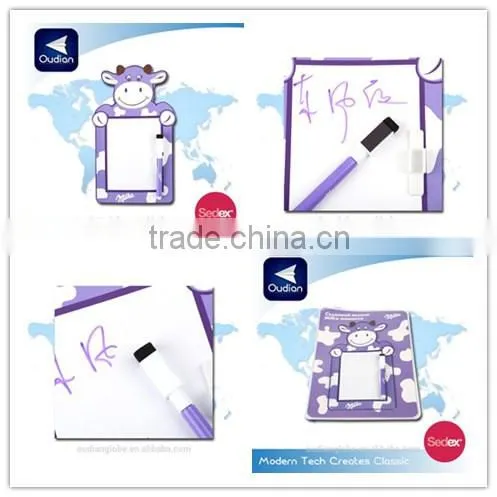 OEM Fridge Magnet Note Pad With Pen Holder Schedule Magnetic Board