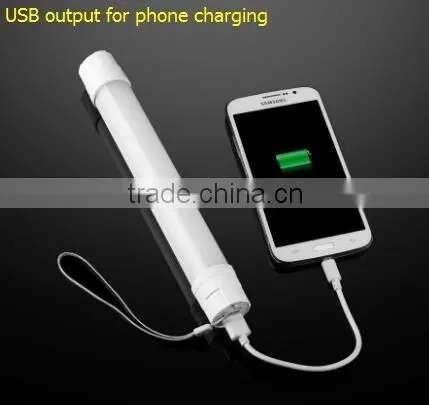 4w Rechargeable led lamp solar camping light with phone charger