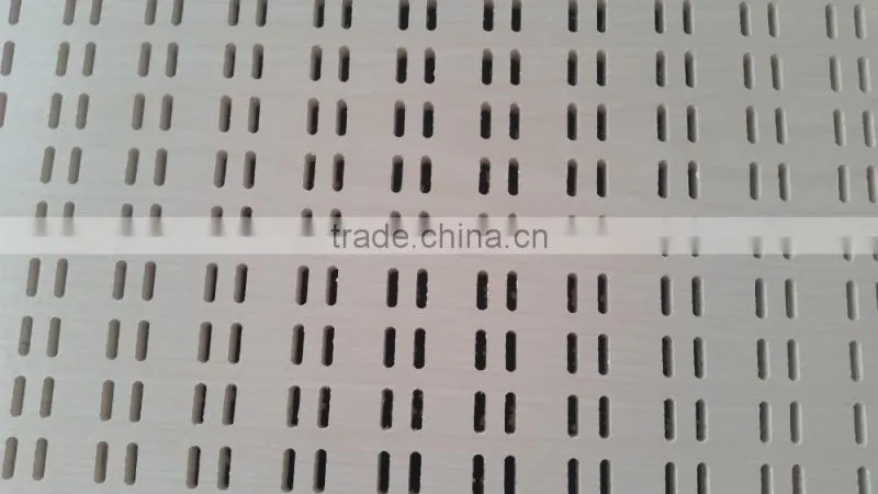 Perforated pvc gypsum ceiling tiles / punched hole pvc gypsum ceiling tiles / perforated plasterboard ceiling