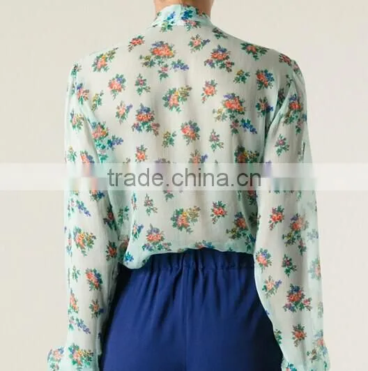Long Sleeve Women 100% Silk Shirts