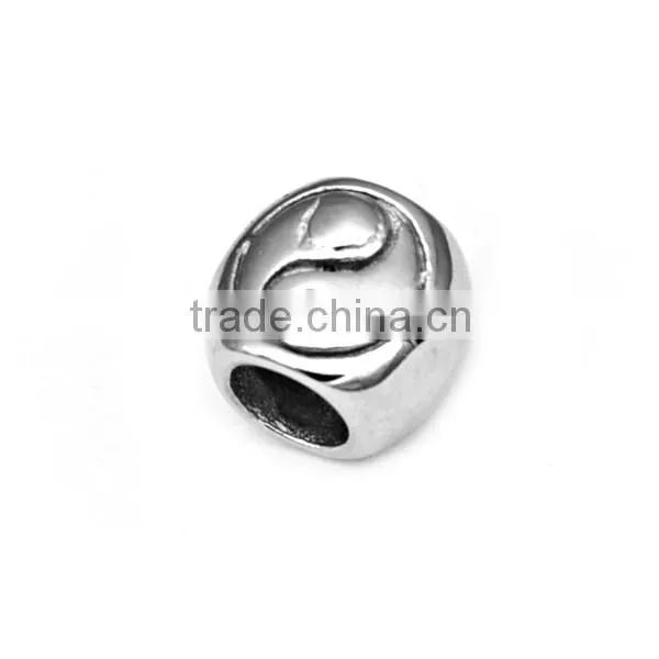 Pop stainless steel beads DIY material bracelet accessories finding