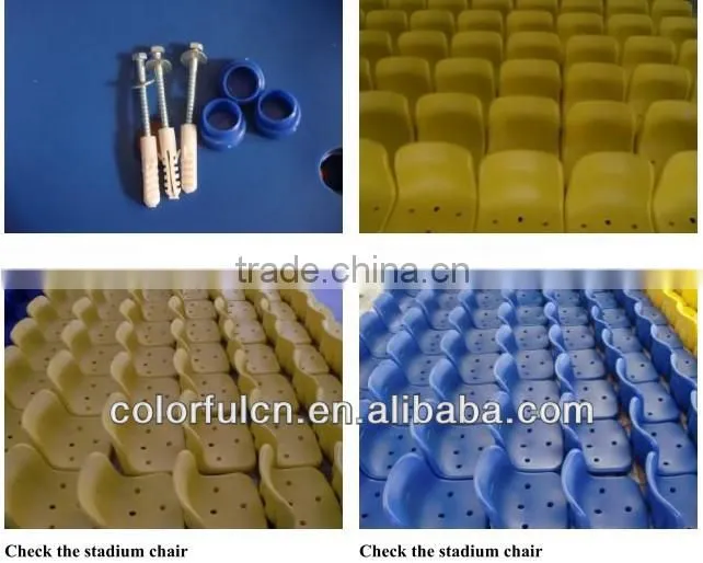 Red Plastic Stadium Seating Chairs Price(SQ-6013)