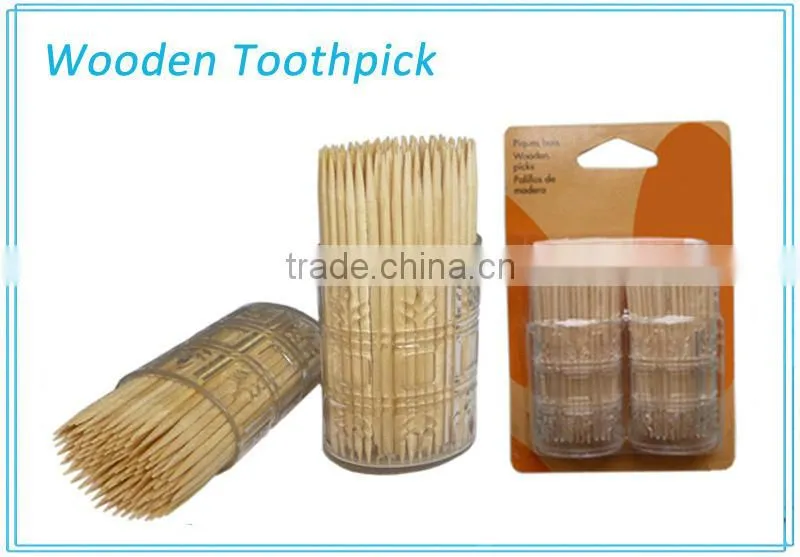 250 piece plastic bottle wooden toothpick