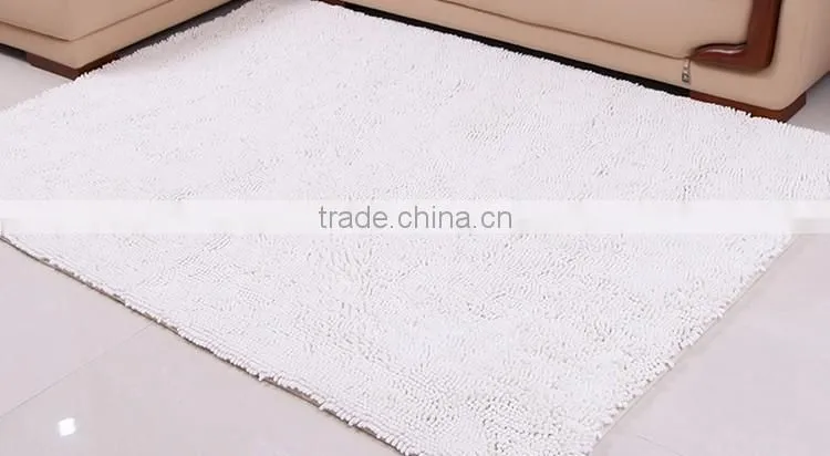 loop pile shag polyester chenille carpet