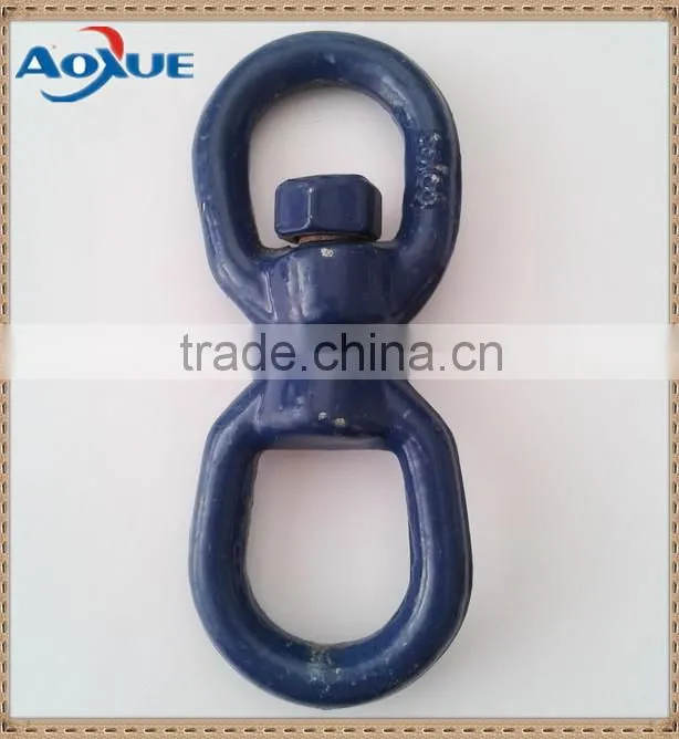 Drop forged swivel, double eye swivel, marine link chain swivel ring