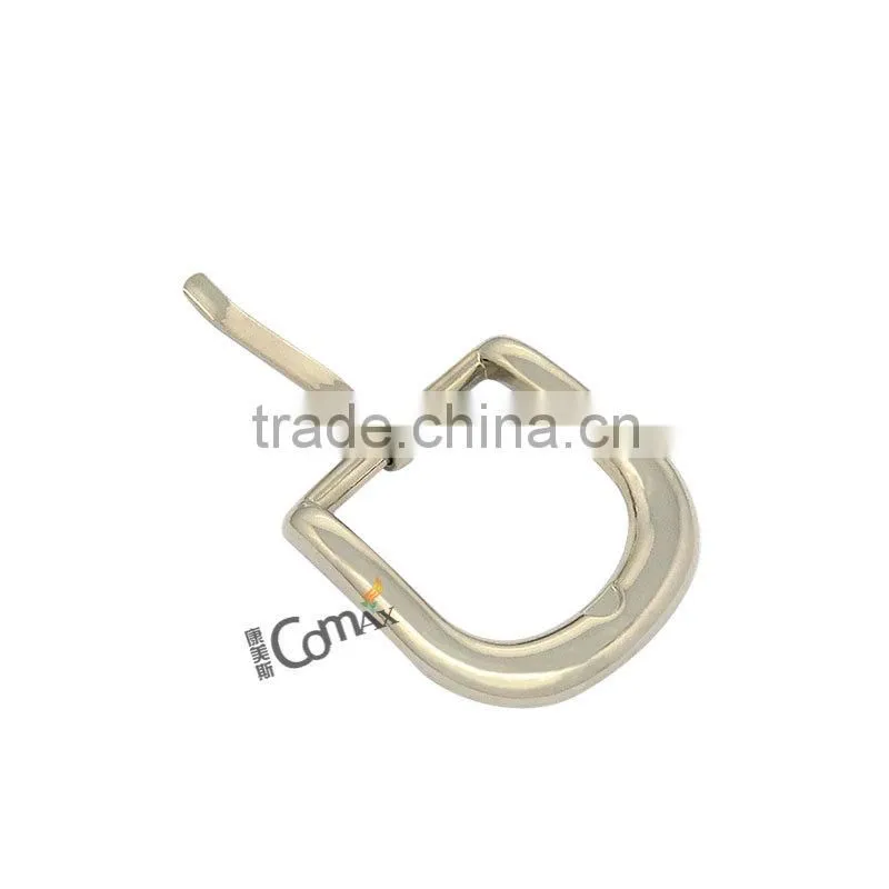 Zinc Alloy Shiny Silver Metal Pin Belt Buckle