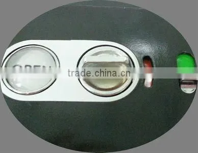 Electric rim lock with low electricity consumption
