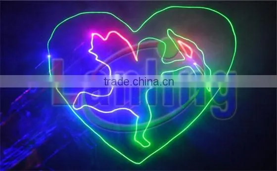 2W RGB full color emitting stage disco dj effect lighting moving head laser