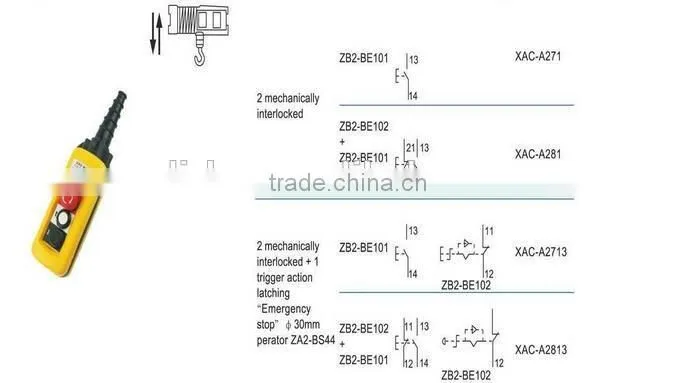 hoist pendant control switch box