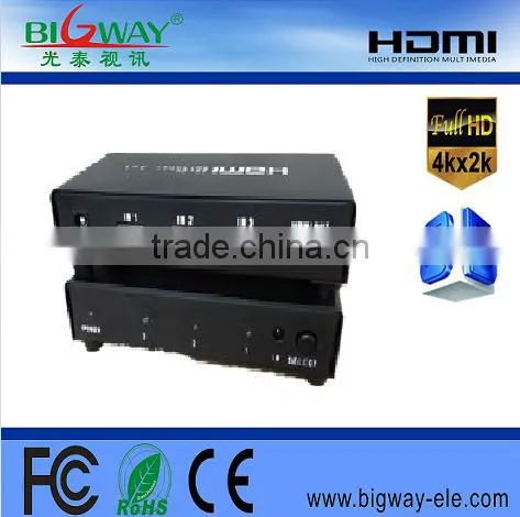 3X1 HDMI 1.4 Switcher supports resolution up to 2160P and 1080P
