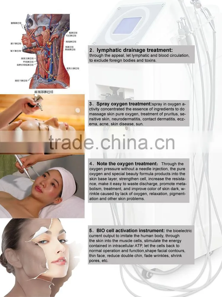 Oxygen Jet / Multi function oxygen / hyperbaric oxygen therapy facial machine