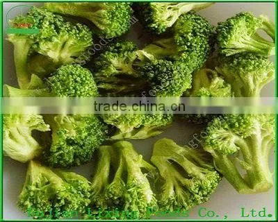 Freeze-dried green pepper strips for food material