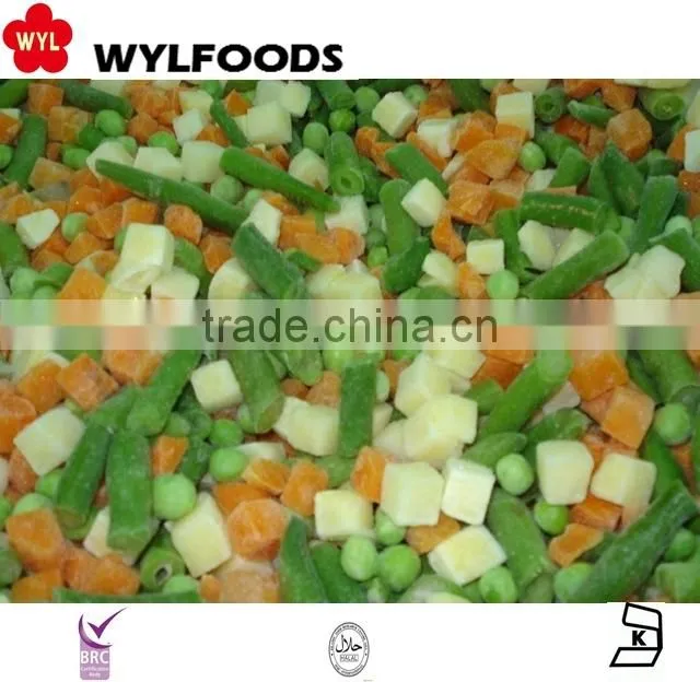 IQF China price for frozen mix vegetables 2015 new corp