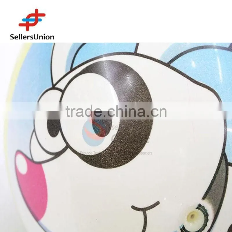 No. 1 yiwu agent Cheap durable cute dog pattern inflatable wholesale beach ball PVC toy ball 22cm