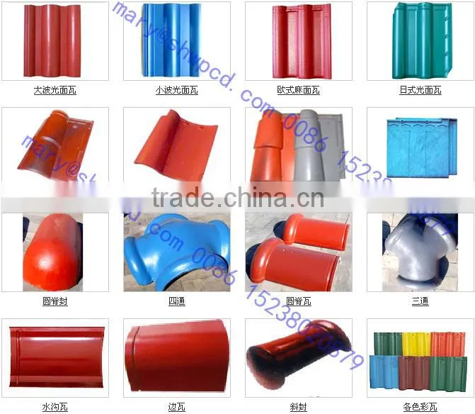 factory supplier Colored concrete tile press machine/colored roof tile forming machine