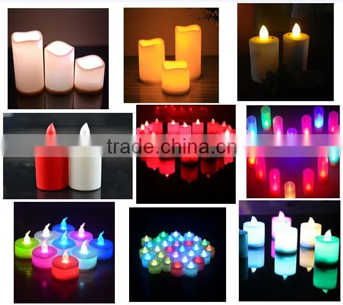 Mini decoration wax led candle flameless led candle