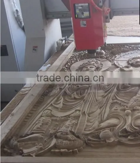 High speed water-cooling cnc router with rotary attachment for sale