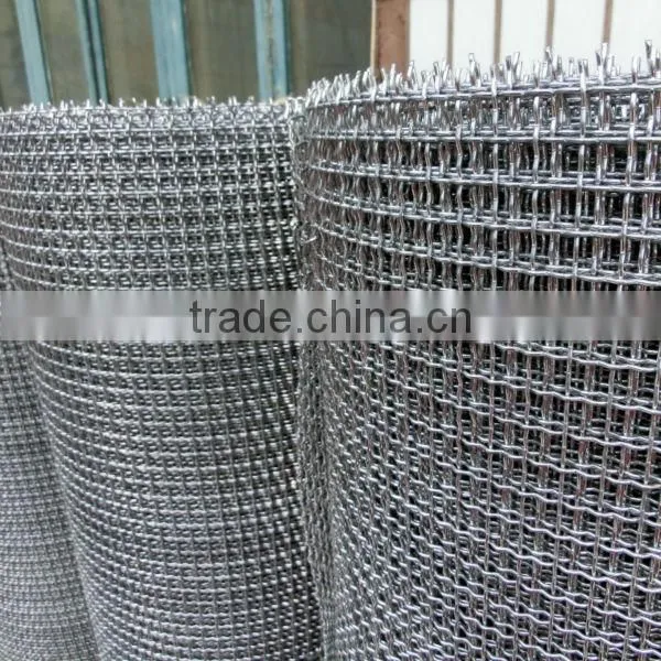 customer hole size stainless steel crimped wire mesh