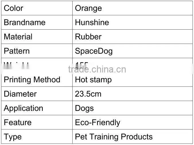 155g orange best quality dog frisbee