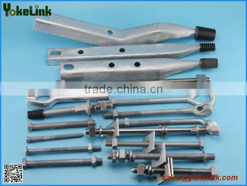 ASTM A153 Hot Dip Galvanized forged oval eyebolt