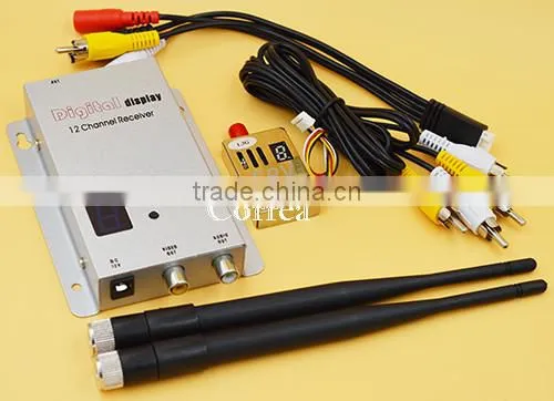 FPV 1.3G 1000mW Wireless AV Transmitter and Receiver Audio Video 1.3 GHz 1W Tx Rx set