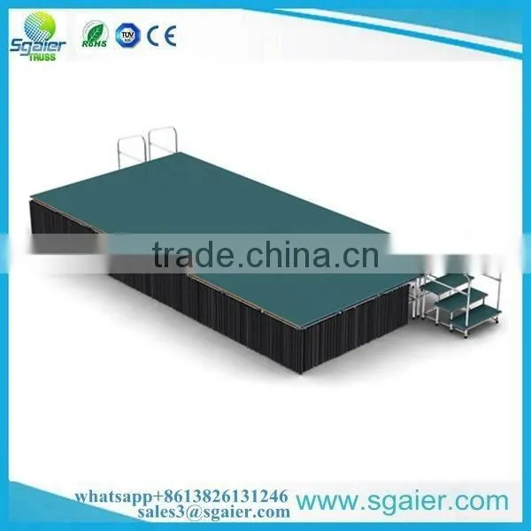 cheap cost 2017 various types portable folding stage for event scene
