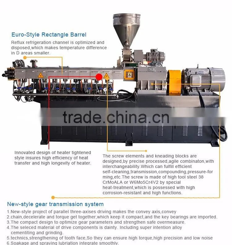 Mini plastic pelletizing granulator extruder machine