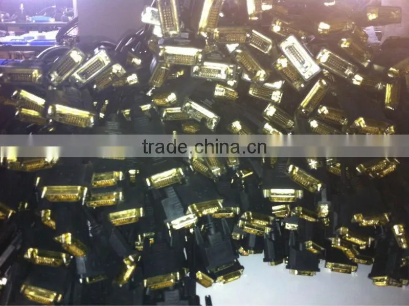 High quality DVI cable DVI-DVI male cable with golden pl cable,