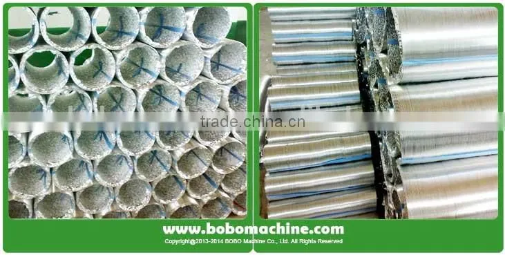 Aluminum flexible air duct machine