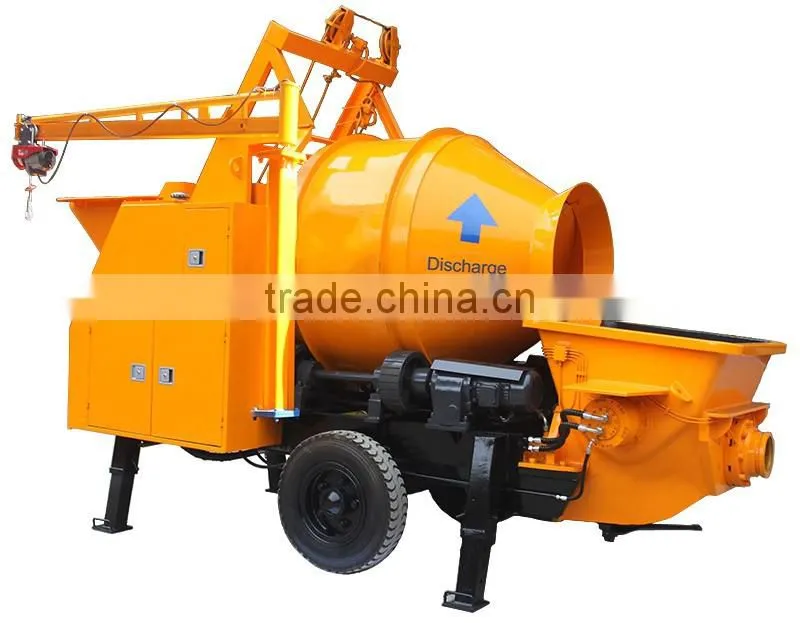 Hot sale electric motor concrete mixer with pumps price