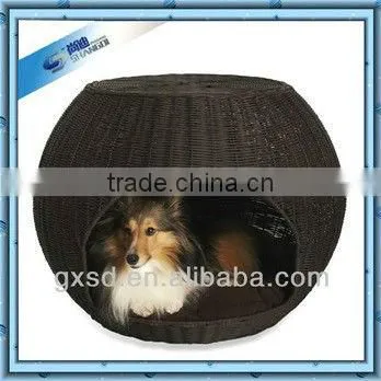 S&D handicraft luxury waterproof durable plastic rattan bed pet