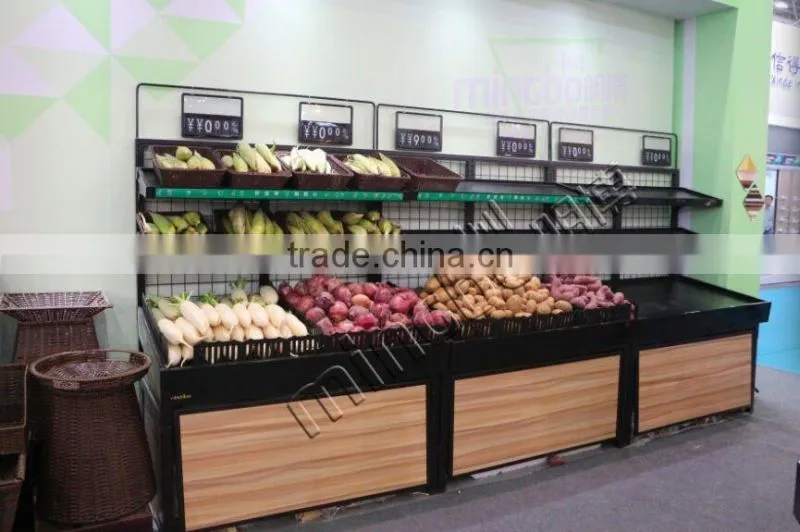 Custom storage basket supermarket food shelf candy display stand