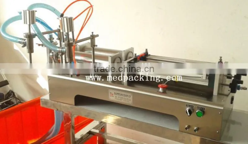 5-100ml Double Head Liquid Softdrink Pneumatic Filling Machine