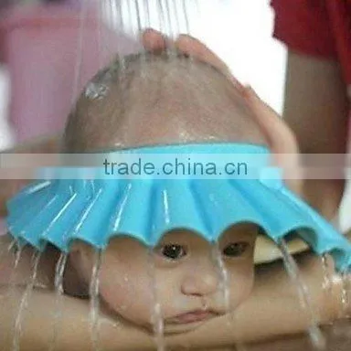 silicone buckle baby shower shield cap avoid water hurt eyes baby shower necessary