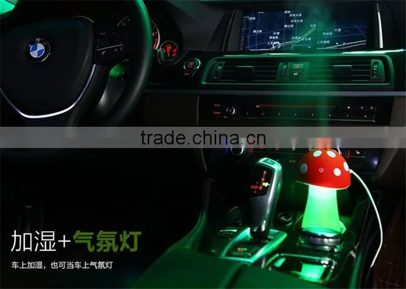 CT-738 Mini USB Humidifier Mushroom humidifier nightlights Humidifier water bottle