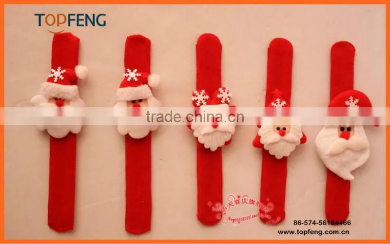 promotional christmas Princess Plush Slap Bracelet
