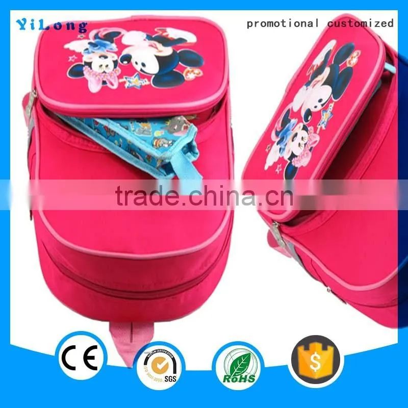 2016 new design INSIDE and OUT catoon bag kids backpack school backpack