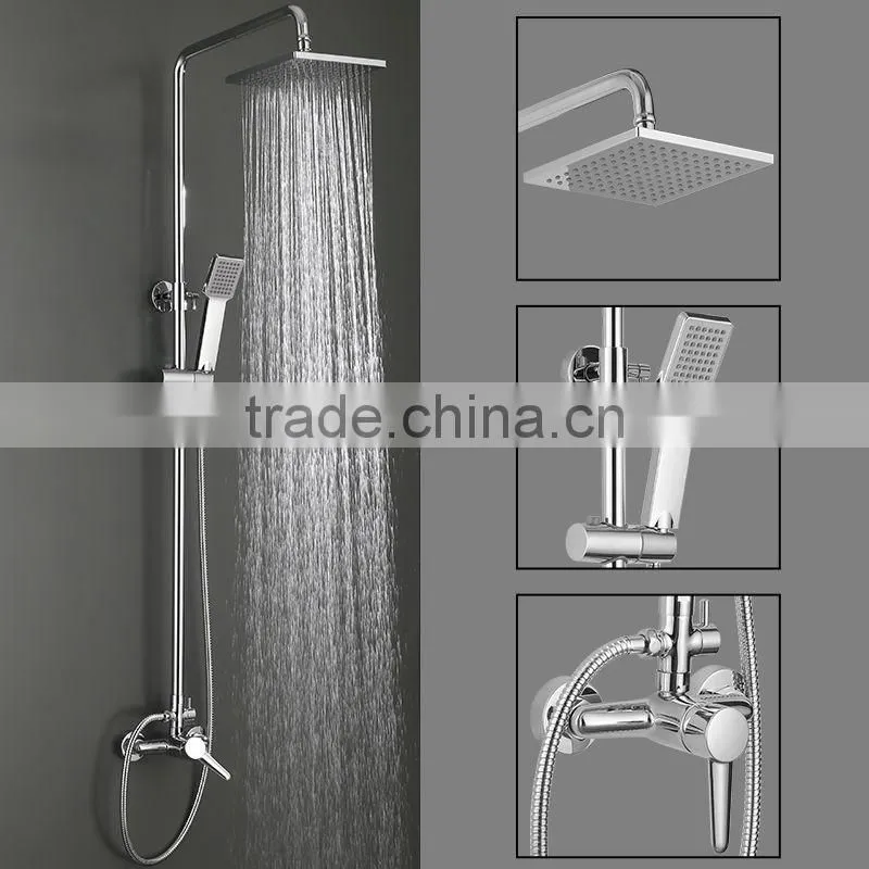 China Product Wall Shower Panel With Bath Faucets