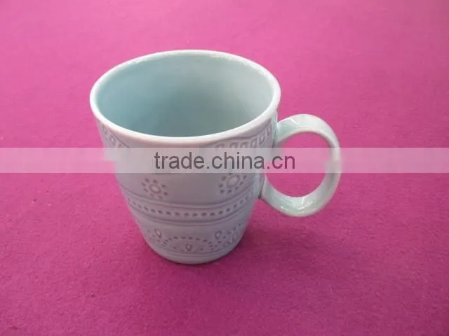 Ceramic Stoneware tall 14/15/16 Oz drinkware cup fancy coffee cups and mugs