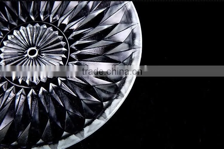 clear glass kitchen plate rack set for cake macaron