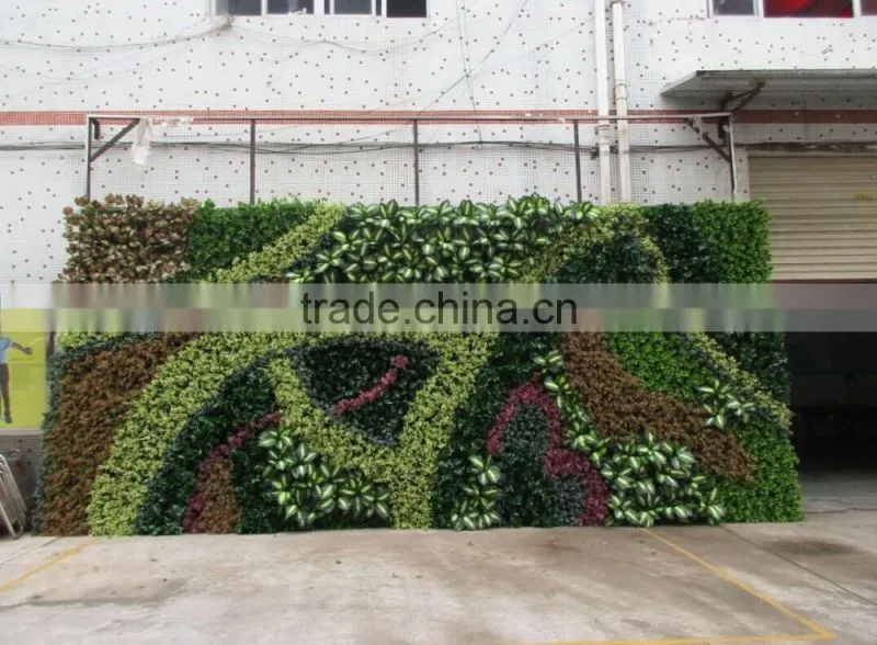 fake green wall/artificial green wall vertical plant wall