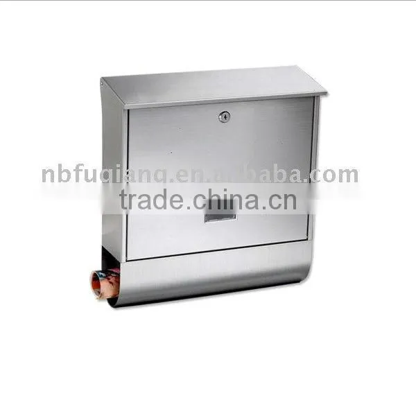 FQ-176 Metal Wall Mounted Mailbox,stainless steel mailbox,American mailbox,four colors available