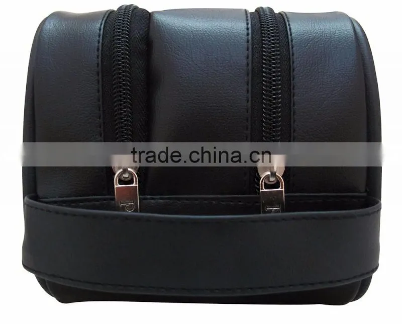 2017 Best saling Large capacity travel leather men toiletry bag