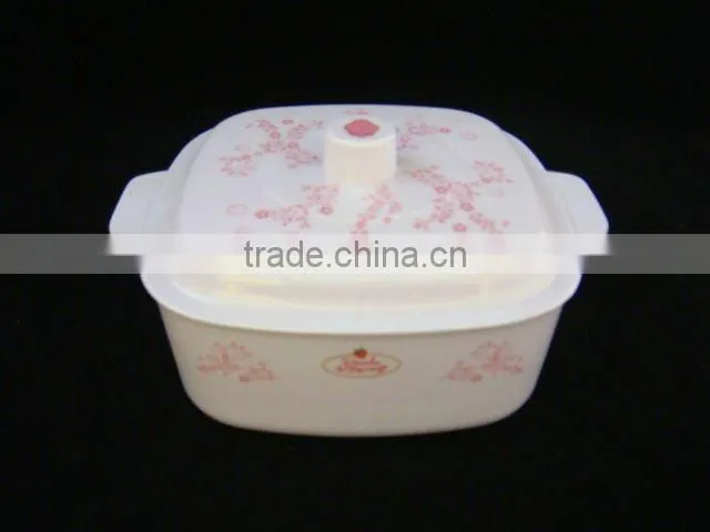 Print melamine soup tureen