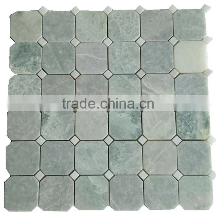 MM-CV323 Good quality interior design natural stone marble octagonal mosaics
