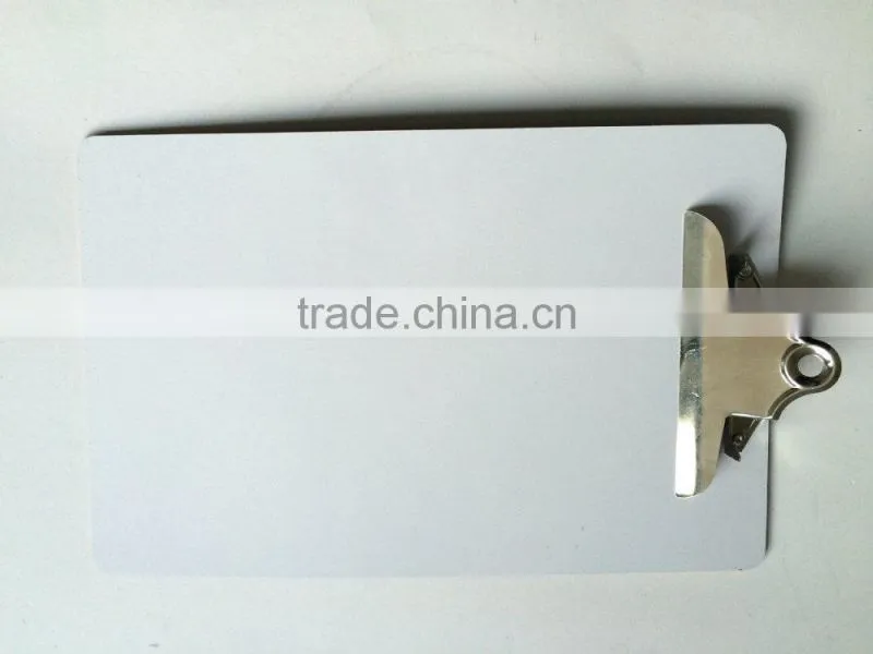 A4 MDF white clipboard with special butterfly clip